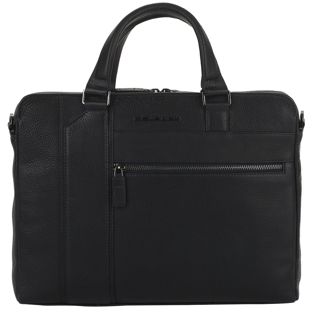 Geanta din piele naturala neagra, BCA4940S105/N ,SUVERAN