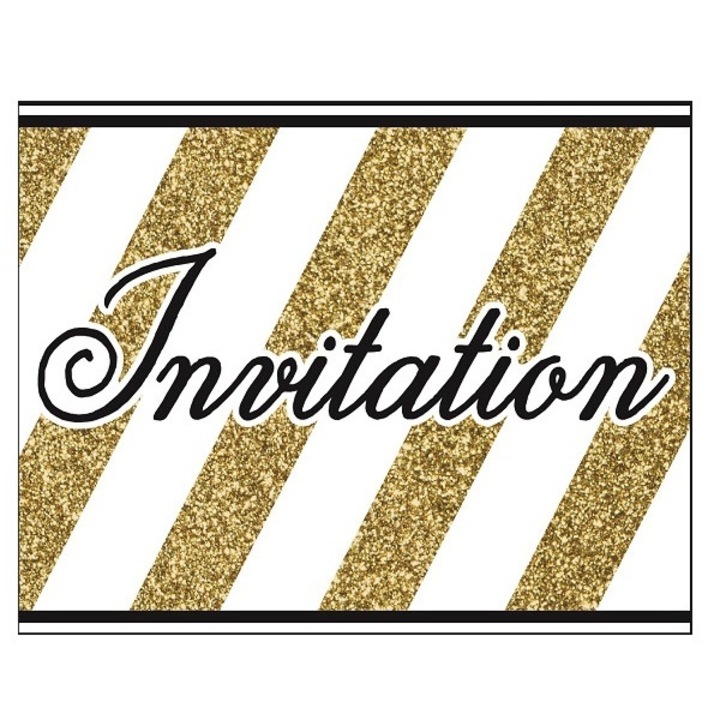 Set 8 invitatii cu plic pentru petrecere model Milestones