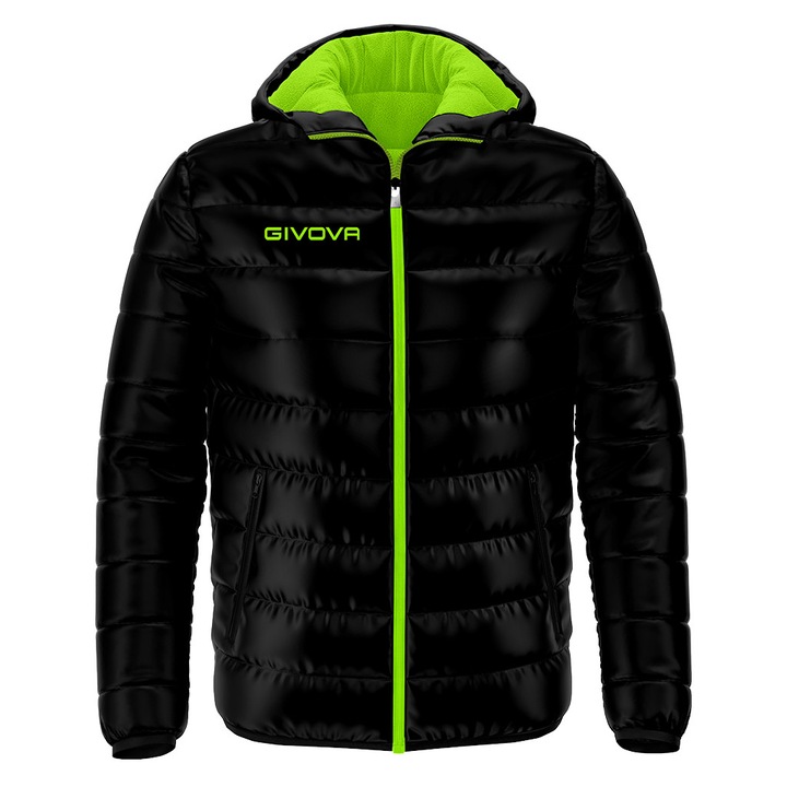 Givova Olanda dzseki, fekete/fluo zöld, Fekete/Fluoreszkáló zöld