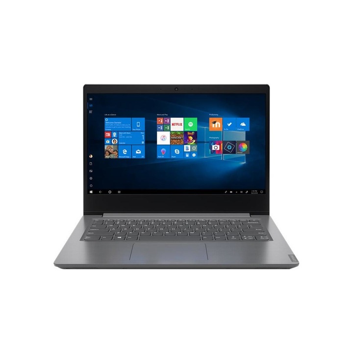 Лаптоп Lenovo V14-IIL, 14" FHD, Intel i5-1035G1 4-core, 8GB DDR4, 512 GB SSD m2, Windows 10 Home, Черен