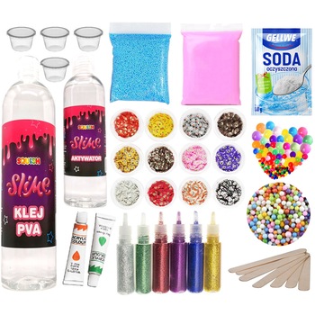 Set modelare Super Animal Slime 14 in 1 set, multicolor Set modelare Super Animal Slime 14 in 1 set, multicolor