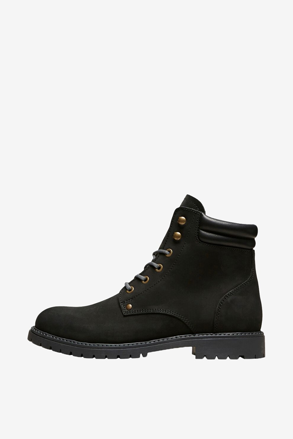 Selected Homme, Bocanci de piele nabuc, Negru, 45
