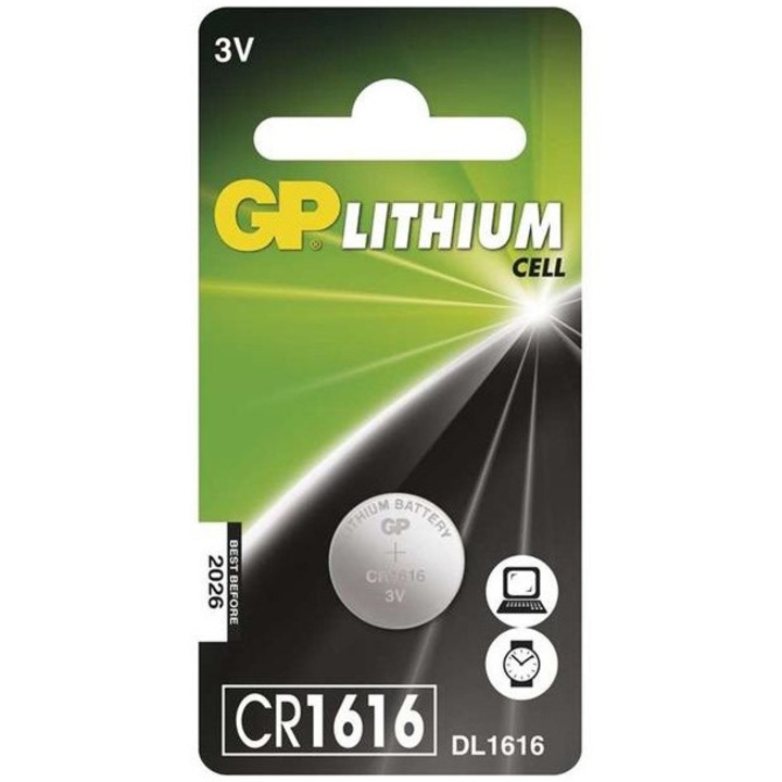 GP Lítium gombelem, CR1616, 1db/bliszter (B15601)