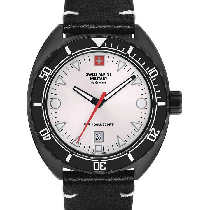 Ceas barbatesc Swiss Military 7066.1572, Quartz, 44mm, 10ATM, Negru