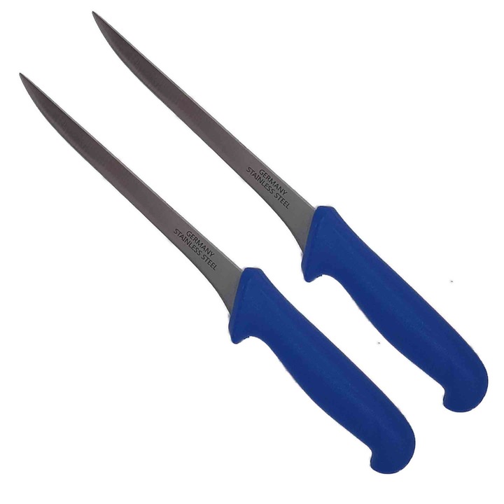 Комплект 2 месарски ножа за нарязване, Dalimag, 30 см, А2