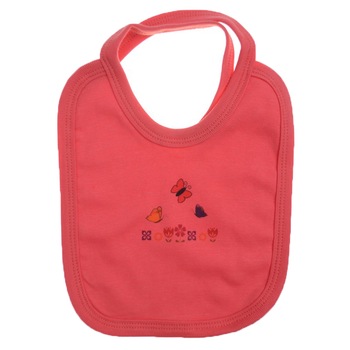 Baveta din bumbac pentru bebelusi Mini Bimbi VBMBR1, Rosu Baveta din bumbac pentru bebelusi Mini Bimbi VBMBR1, Rosu