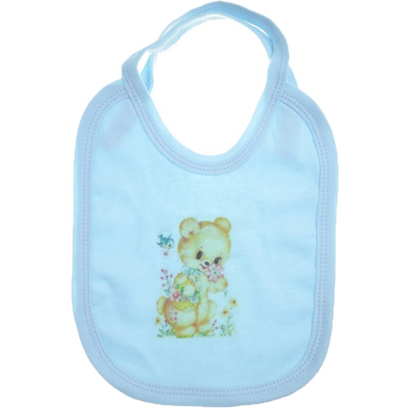 Baveta din bumbac pentru bebelusi Mini Bimbi VBMBA4, Albastru