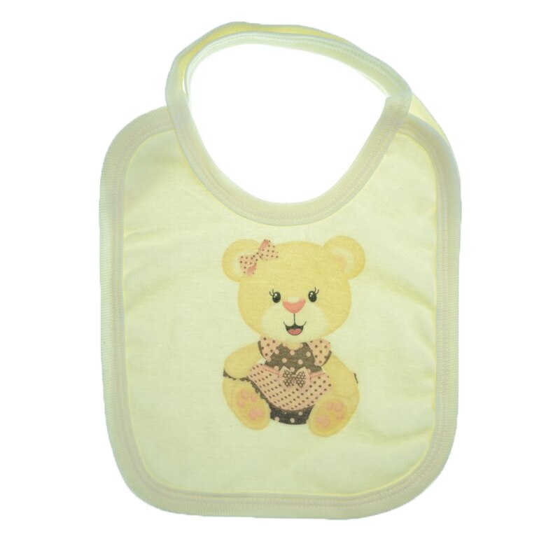 Baveta din bumbac pentru bebelusi Mini Bimbi VBMBC6, CREM