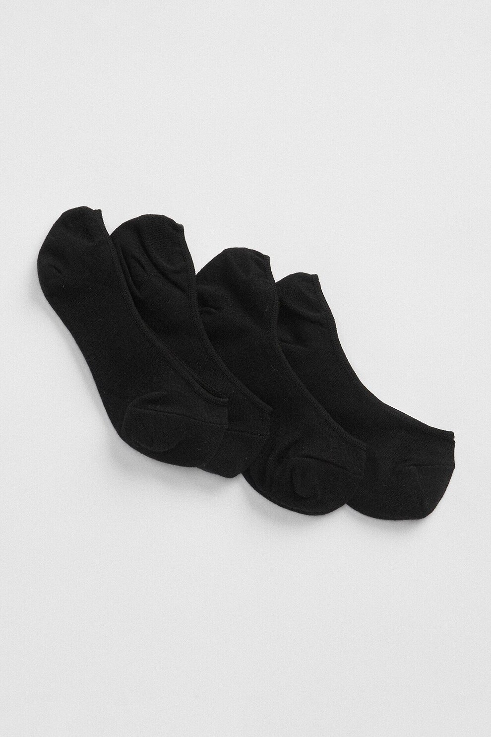 GAP, Set de sosete foarte scurte - 2 perechi, Negru, One Size