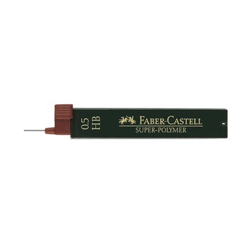 Mina Creion 0.5 mm Super-Polymer, Duritate HB, Faber-Castell Mina Creion 0.5 mm Super-Polymer, Duritate HB, Faber-Castell