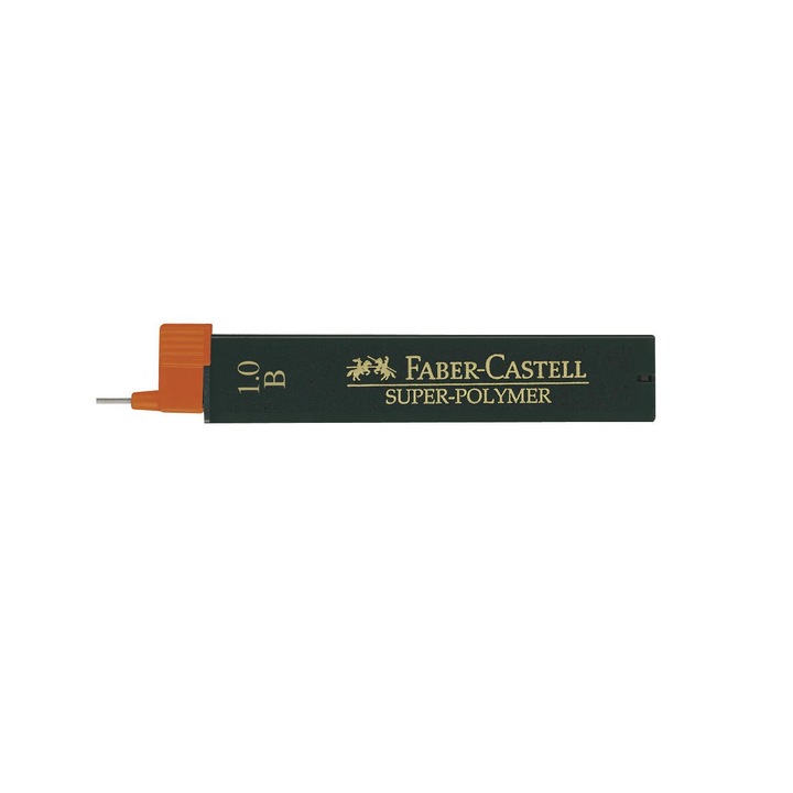 Mina Creion Mecanic Faber – Castell Super – Polymer, Mina 1 mm, B, Mina pentru Creion, Mina de Tip B, Mine pentru Creioane, Mine Faber-Castell, Mina Creion Rezistenta, Mine Creion Mecanic Ieftine, Mina pentru Creion