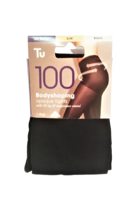 Dres Tu, Microfibra 100 den, Modelator, Mat, Opac, Negru