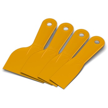 Set 4 spacluri profesionale Dekor, plastic, 40/50/80/100 mm Set 4 spacluri profesionale Dekor, plastic, 40/50/80/100 mm