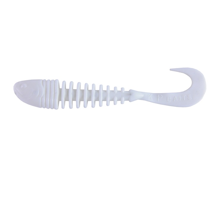 Set 5 buc Twister KP Skeleton Grub 10cm, White