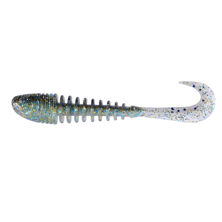 Set 5 buc Twister KP Skeleton Grub 10cm, Flash Minnow
