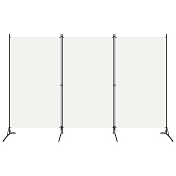 Paravan de camera cu 3 panouri vidaXL, Tesatura, 260 x 180 cm, Alb Paravan de camera cu 3 panouri vidaXL, Tesatura, 260 x 180 cm, Alb