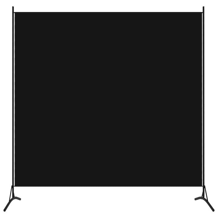 Paravan de camera cu 1 panou vidaXL, Tesatura, 175 x 180 cm, Negru