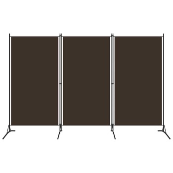 Paravan de camera cu 3 panouri vidaXL, Tesatura, 260 x 180 cm, Maro Paravan de camera cu 3 panouri vidaXL, Tesatura, 260 x 180 cm, Maro