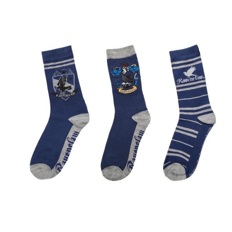 Set 3 Perechi Sosete Harry Potter Ravenclaw , Marime 37-46 EU
