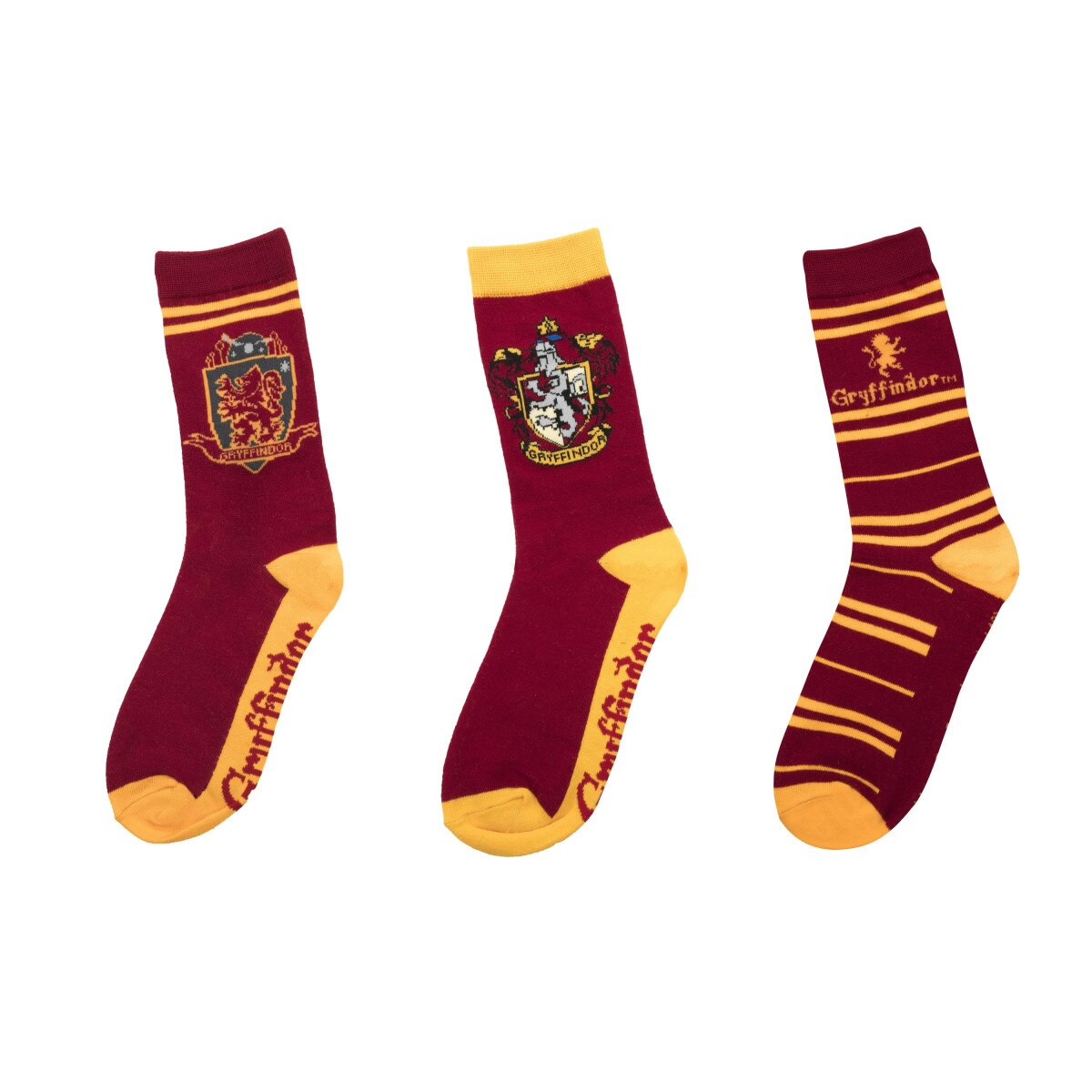 Set 3 Perechi Sosete Harry Potter Gryffindor , Marime 37-46 EU