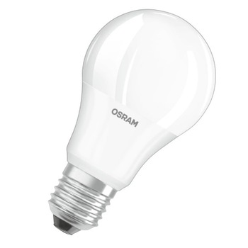 Set 10 becuri LED Osram, E27, 10 W (75 W), 1055 lm, A+, lumina calda (2700K) Set 10 becuri LED Osram, E27, 10 W (75 W), 1055 lm, A+, lumina calda (2700K)