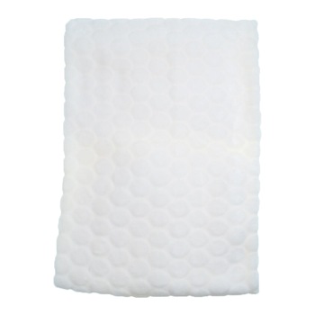 Pled 80 x 80 cm pentru copii Mini Bimbi PMBC2, CREM Pled 80 x 80 cm pentru copii Mini Bimbi PMBC2, CREM