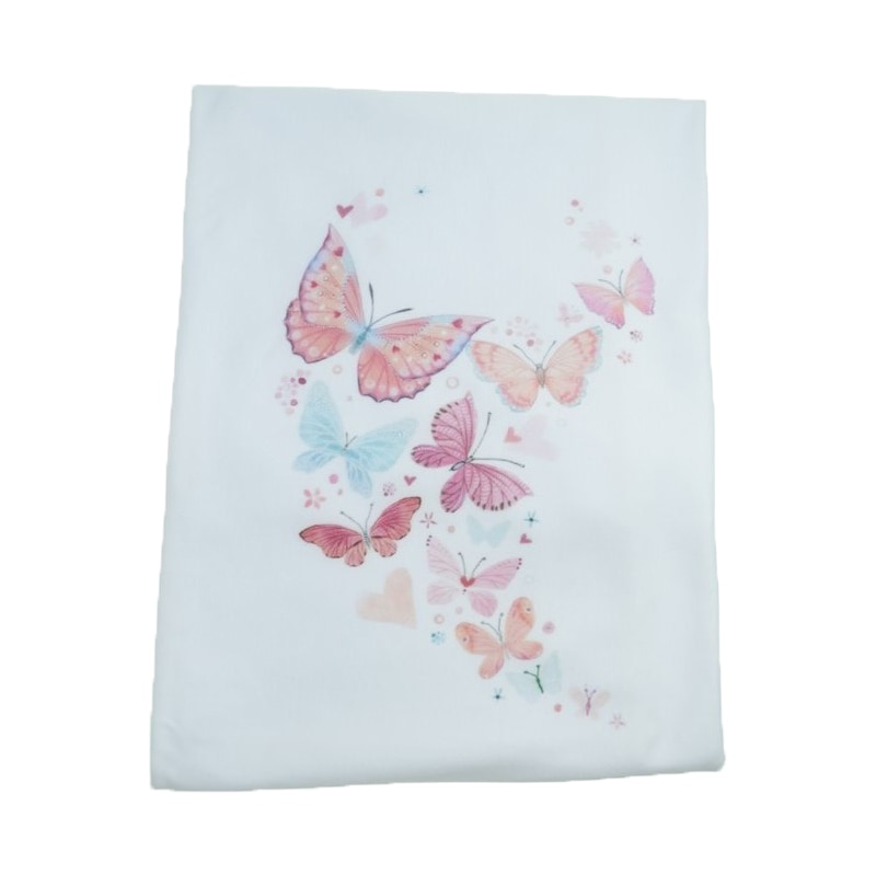 Pled 80 x 80 cm pentru copii Mini Bimbi PMBA1, Alb