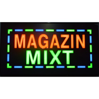 Reclama luminoasa Ledstar, MAGAZIN MIXT, de exterior, 44x24cm Reclama luminoasa Ledstar, MAGAZIN MIXT, de exterior, 44x24cm