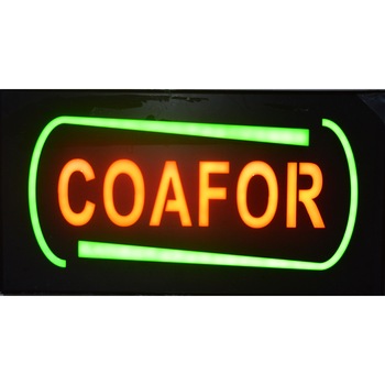 Reclama luminoasa Ledstar, COAFOR, de exterior, 44x24cm Reclama luminoasa Ledstar, COAFOR, de exterior, 44x24cm