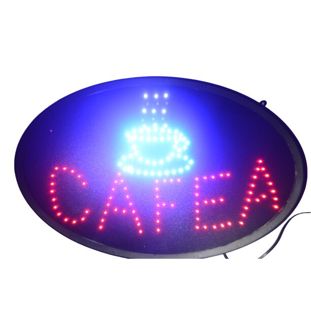 Reclama Luminoasa, Ledstar, CAFEA, de interior, 55x35cm, forma ovala