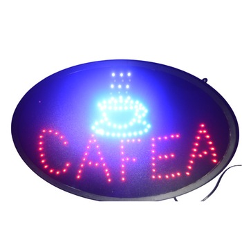 Reclama Luminoasa, Ledstar, CAFEA, de interior, 55x35cm, forma ovala Reclama Luminoasa, Ledstar, CAFEA, de interior, 55x35cm, forma ovala