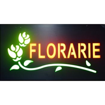 Reclama luminoasa Ledstar, FLORARIE, de exterior, 44x24cm Reclama luminoasa Ledstar, FLORARIE, de exterior, 44x24cm