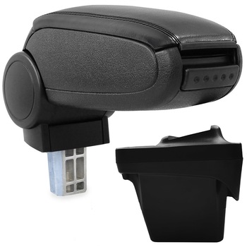 Cotiera Peugeot 308 II (09.2013-) marca aVr - negru piele ecologica Cotiera Peugeot 308 II (09.2013-) marca aVr - negru piele ecologica