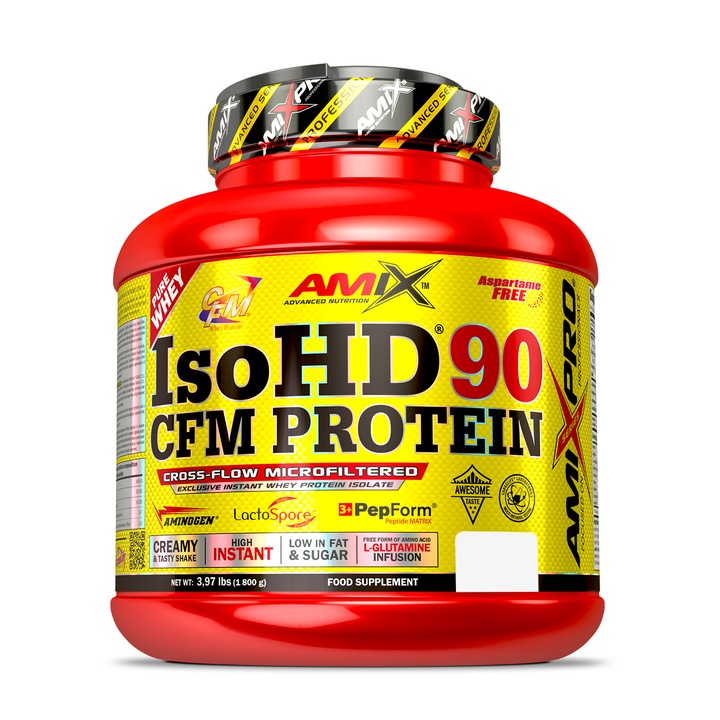 Concentrat proteic Amix Iso Hd Cfm Protein Ciocolata Si Cafea 1.800 Kg