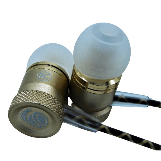 Casti audio cu fir pentru telefon Konfulon INA8 auriu