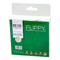 Instalatie Craciun, Liniara, 10 m, Baterii, Alb Cald, 100 LED -uri, 2 jocuri de lumini, Fir Transparent