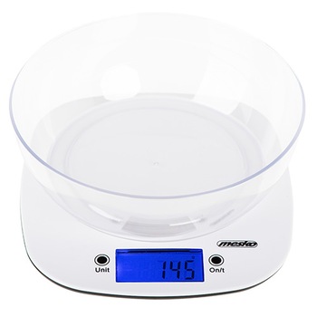 Cantar de bucatarie cu castron MS3165, alb Cantar de bucatarie cu castron MS3165, alb