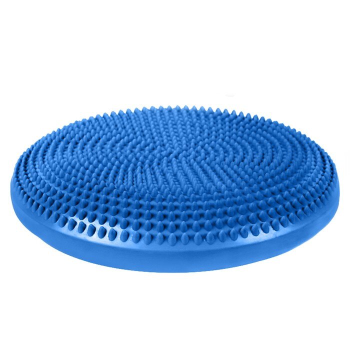 Perna pentru echilibru si masaj gonflabila, cu pompa, diametru 34 cm, albastru