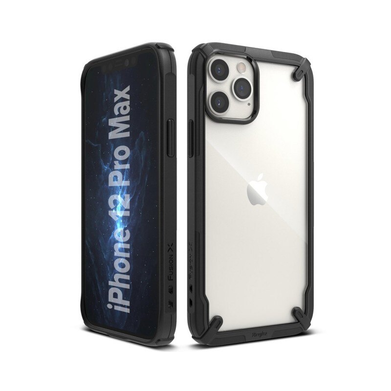 Husa Premium Ringke Fusion X Compatibila Cu iPhone 12 Pro Max ,negru