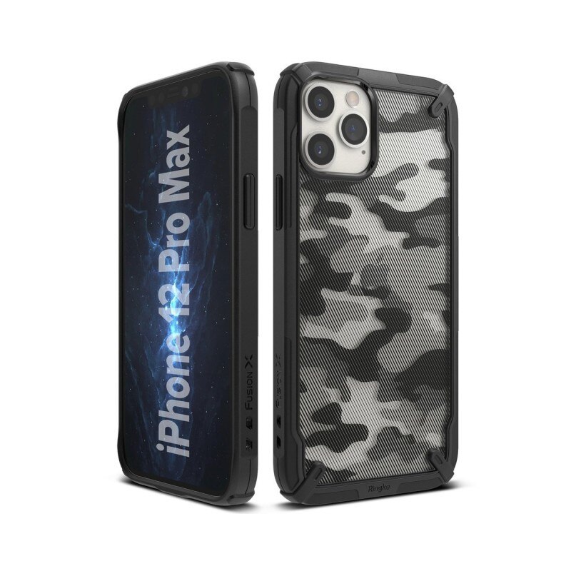 Husa Premium Ringke Fusion X Compatibila Cu iPhone 12 Pro Max ,camo