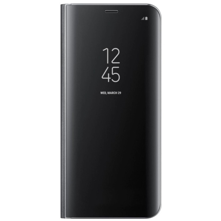 Защитен калъф Clear View Standing за Samsung Galaxy S8 - черен