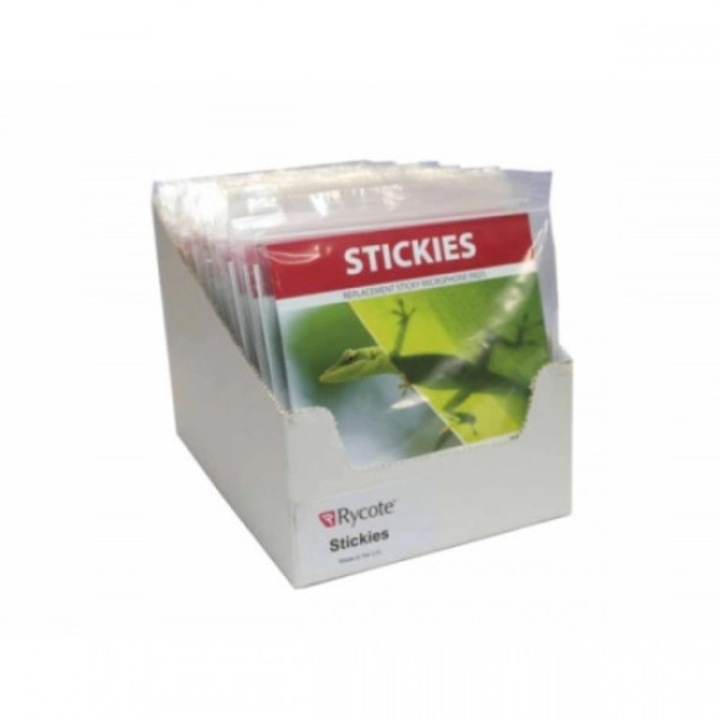 Пакет от 30 черни лепящи подложки за микрофон тип „лавалиер“, Rycote