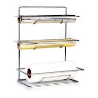 etajera metalica 3 nivele cu suport pentru folie alimentara folie de aluminiu si hartie pentru bucatarie imagen 19_0_
0