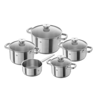 Set 5 oale pentru gatit Zwilling, O16 - 24 cm, Otel inoxidabil, Argintiu Set 5 oale pentru gatit Zwilling, O16 - 24 cm, Otel inoxidabil, Argintiu