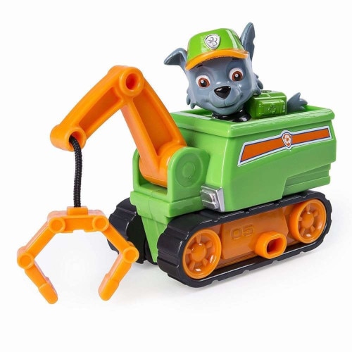 Set Spin Master de Joaca Patrula Catelusilor Vehicule cu Figurine Ultimate Rescue, Rocky