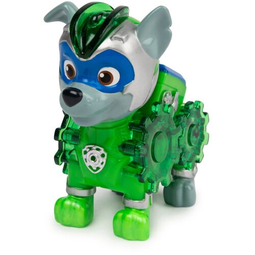 Figurina Spin Master Luminoasa Rocky Charged Up Patrula Catelusilor