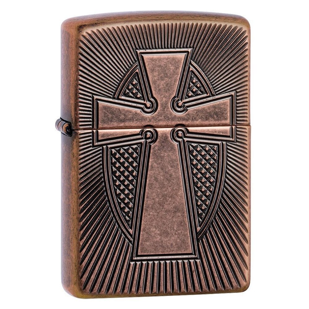 Bricheta Zippo 49158 Deep Carve Cross Design