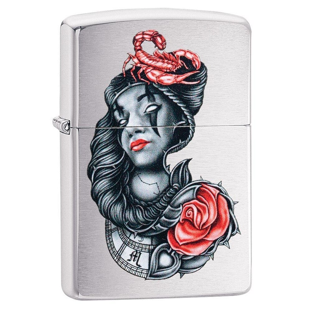 Bricheta Zippo 49112 Stylized Tattoo Design
