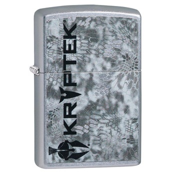 Bricheta Zippo 49178 Kryptek Logo With Gray Camo Design Bricheta Zippo 49178 Kryptek Logo With Gray Camo Design