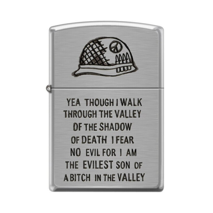 Bricheta Zippo 0684 Military - Walk Through the Valley of Shadow of Death